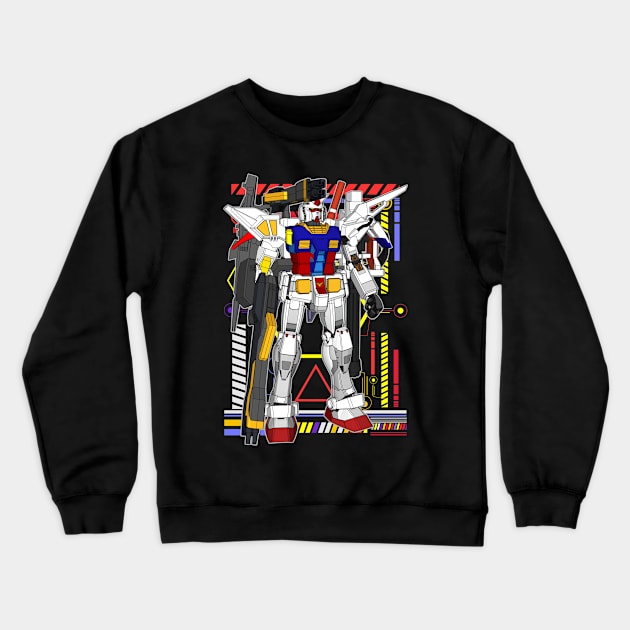 RX-78 Gundam Crewneck Sweatshirt by gblackid